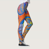 Mooie Traditionele Abstracte Kunst Leggings (Rechts)