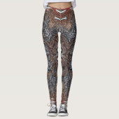 Mooie Traditionele Abstracte Kunst Leggings (Voorkant)