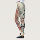 Mooie Traditionele Abstracte Kunst Leggings (Links)