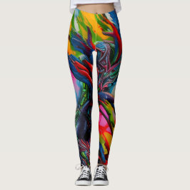 Mooie Traditionele Abstracte Kunst Leggings