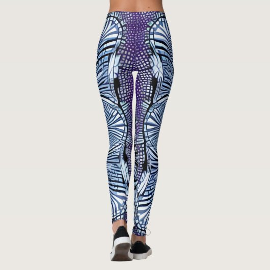 Mooie Traditionele Abstracte Kunst Leggings (Achterkant)