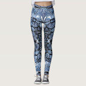 Mooie Traditionele Abstracte Kunst Leggings (Voorkant)