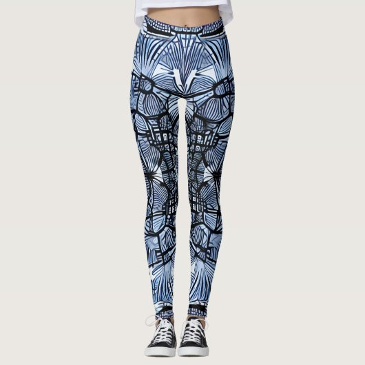 Mooie Traditionele Abstracte Kunst Leggings (Voorkant)