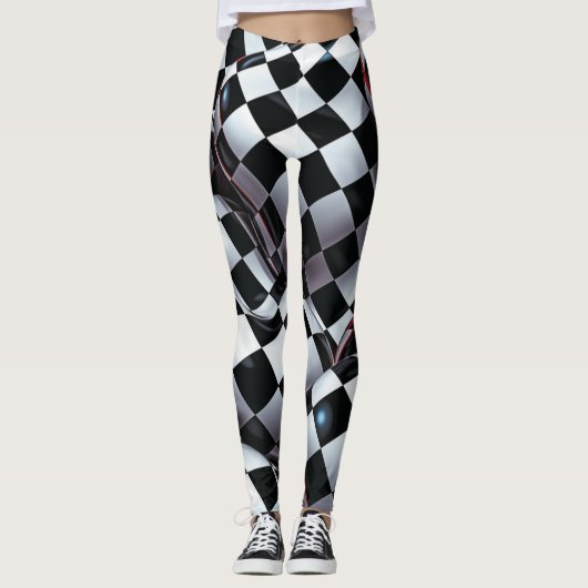 Mooie Traditionele Abstracte Kunst Leggings (Voorkant)