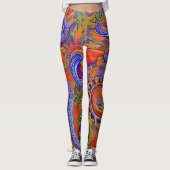 Mooie Traditionele Abstracte Kunst Leggings (Voorkant)
