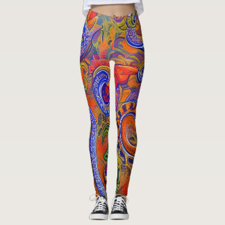 Mooie Traditionele Abstracte Kunst Leggings