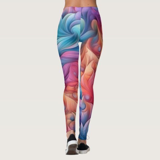 Mooie Traditionele Abstracte Kunst Leggings (Achterkant)