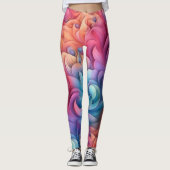 Mooie Traditionele Abstracte Kunst Leggings (Voorkant)