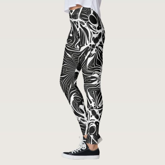 Mooie Traditionele Abstracte Kunst Leggings (Links)