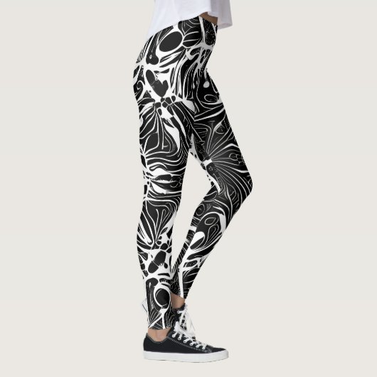 Mooie Traditionele Abstracte Kunst Leggings (Rechts)