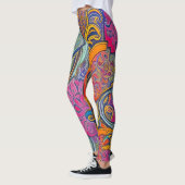 Mooie Traditionele Abstracte Kunst Leggings (Links)