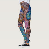 Mooie Traditionele Abstracte Kunst Leggings (Links)