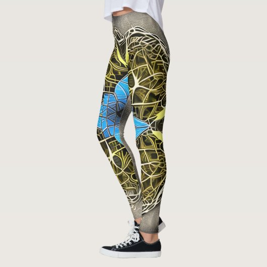 Mooie Traditionele Abstracte Kunst Leggings (Links)