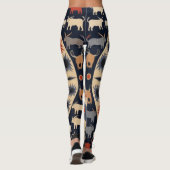 Mooie Traditionele Abstracte Kunst Leggings (Achterkant)