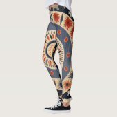 Mooie Traditionele Abstracte Kunst Leggings (Links)
