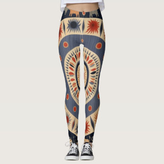 Mooie Traditionele Abstracte Kunst Leggings
