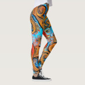 Mooie Traditionele Abstracte Kunst Leggings (Rechts)