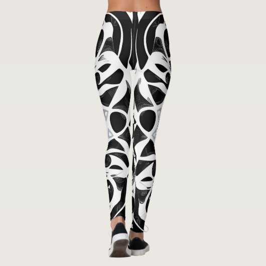 Mooie Traditionele Abstracte Kunst Leggings (Achterkant)