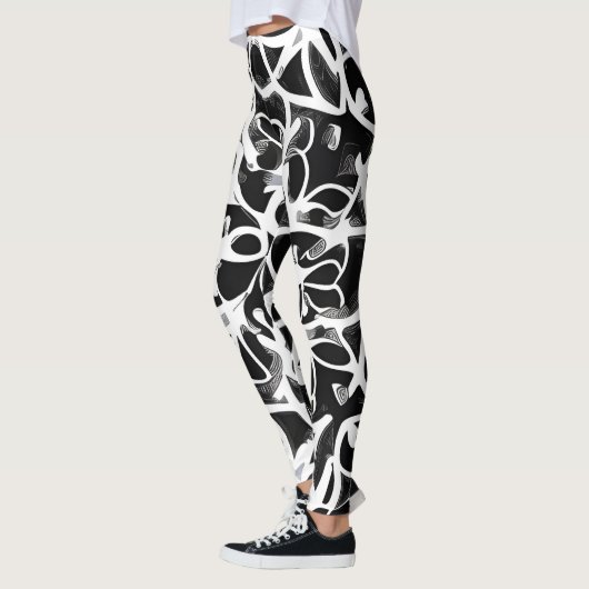 Mooie Traditionele Abstracte Kunst Leggings (Links)