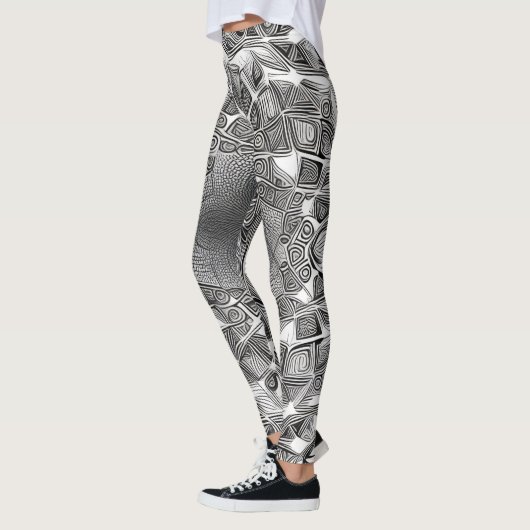 Mooie Traditionele Abstracte Kunst Leggings (Links)