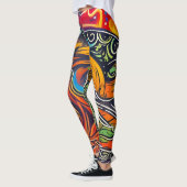 Mooie Traditionele Abstracte Kunst Leggings (Links)