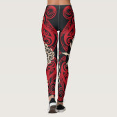 Mooie Traditionele Abstracte Leggings (Achterkant)
