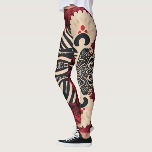 Mooie Traditionele Abstracte Leggings (Links)
