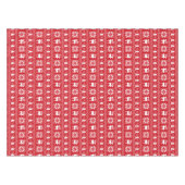 Mooie traditionele Kerstmis rode trui patroon Tafelkleed (Voorkant (Horizontaal))