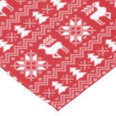 Mooie traditionele Kerstmis rode trui patroon Tafelkleed (Gekanteld)