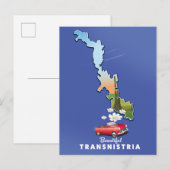 Mooie Transnistrië kaart (Voorkant / Achterkant)