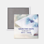 Mooie treinpilotbruiloft magneet (Voorkant / Achterkant)