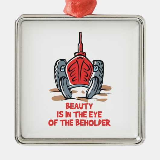 Mooie trekker metalen ornament (Voorkant)