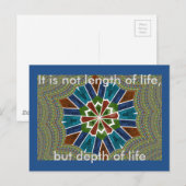 Mooie trendy Aziatische Textiel Design Art Print Briefkaart (Voorkant / Achterkant)