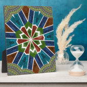 Mooie trendy Aziatische Textiel Design Art Print Fotoplaat (Zijkant)