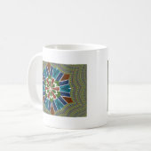 Mooie trendy Aziatische Textiel Design Art Print Koffiemok (Voorkant links)