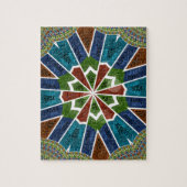 Mooie trendy Aziatische Textiel Design Art Print Legpuzzel (Verticaal)