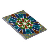 Mooie trendy Aziatische Textiel Design Art Print Notitieboek (Rechterzijde)