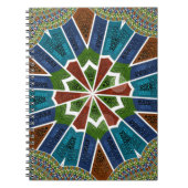 Mooie trendy Aziatische Textiel Design Art Print Notitieboek (Voorkant)