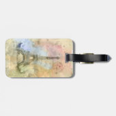 Mooie trendy girly Eiffeltoren Frankrijk Bagagelabel (Achterkant horizontaal)