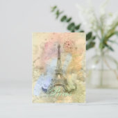 Mooie trendy girly  Eiffeltoren Frankrijk Briefkaart (Staand voorkant)
