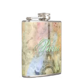 Mooie trendy girly  Eiffeltoren Frankrijk Heupfles (Rechts)