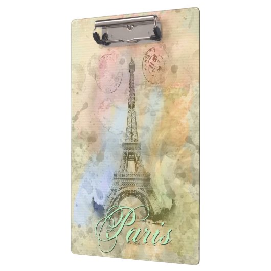 Mooie trendy girly  Eiffeltoren Frankrijk Klembord (Links)