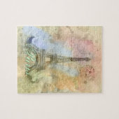 Mooie trendy girly  Eiffeltoren Frankrijk Legpuzzel (Horizontaal)