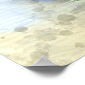 Mooie trendy girly  Eiffeltoren Frankrijk Poster (Hoek)