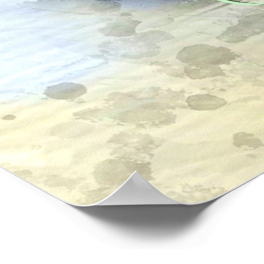 Mooie trendy girly  Eiffeltoren Frankrijk Poster (Hoek)