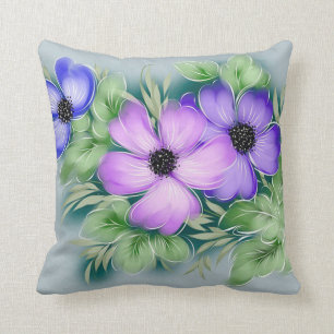 Mooie Trendy Hand Painted Floral Kussen