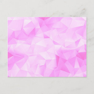 Mooie trendy lichtroze kleur Kleurrijk patroon Briefkaart