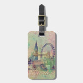 Mooie trendy  London Landmarks Bagagelabel (Voorkant verticaal)