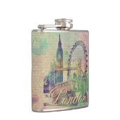 Mooie trendy  London Landmarks Heupfles (Rechts)