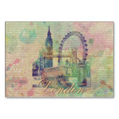 Mooie trendy  London Landmarks Kaart (Achterkant)